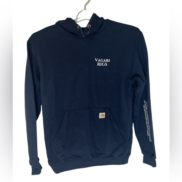 Dark Blue “Carhartt” Pullover Hoodie with Relaxed Fit, Like New, Sz M - Picture 1 of 5